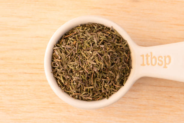 istock Dried French Thyme in a Tablespoon 1950021229