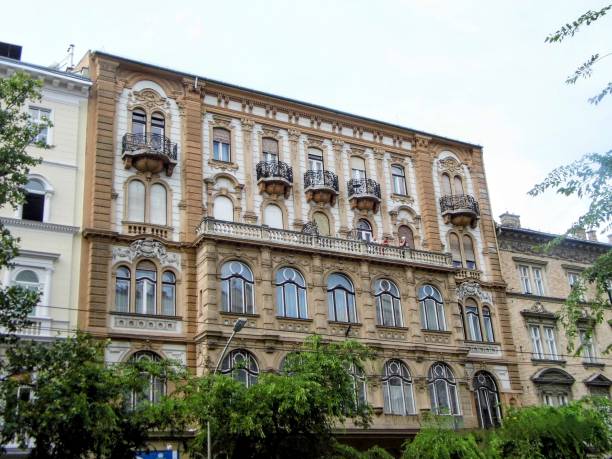 istock Budapest historical building architecture downtown main street square garden Hungary 1950045714