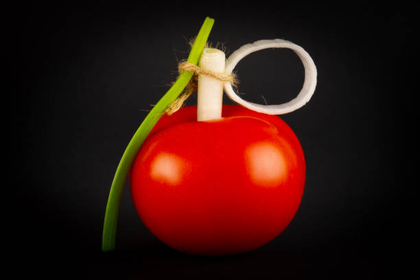 Caprese Appetizer with Tomato, Basil and Mozzarella on a Stick
