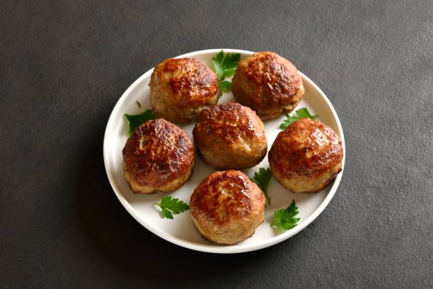 istock Homemade cutlets from minced meat 1950114694