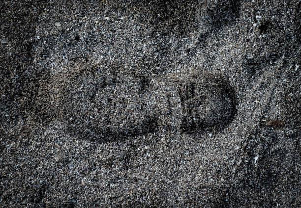 View of an old footprint in Ephesus Ancient City, Izmir, Turkey.