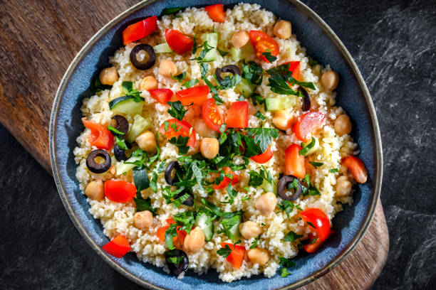 istock A plate of couscous served with vegetables and chickpeas 1950144910
