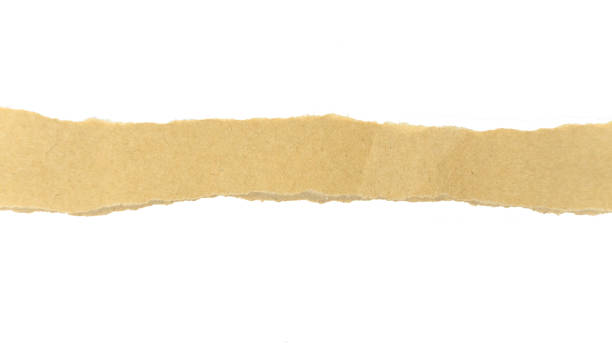 istock Recycled paper craft stick on a white background 1950187543