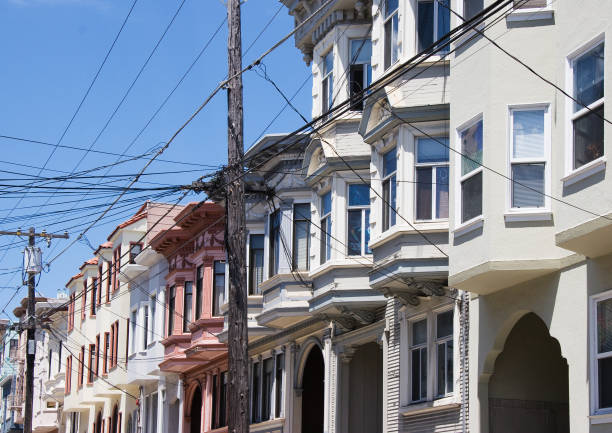 istock Classic victorian houses in San Francisco,  USA 1950277603