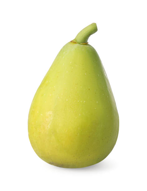 istock One ripe green fig isolated on white 1950293576
