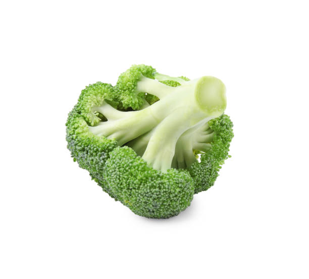 istock Fresh raw green broccoli isolated on white 1950311070