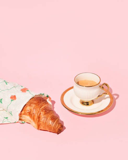 istock Elegant pastel pink French breakfast 1950435739
