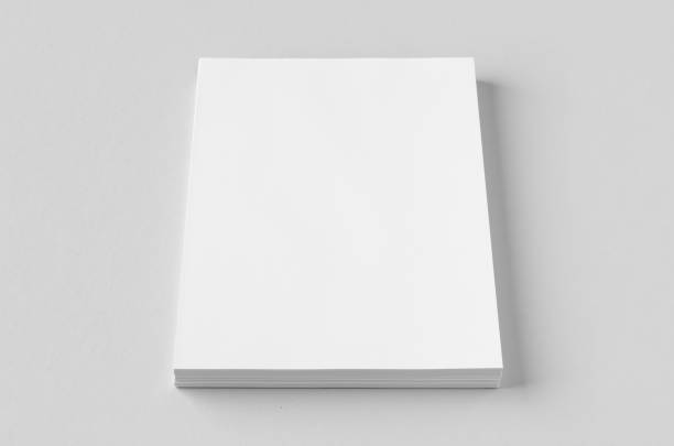 istock Cv, resume, letterhead, invoice mockup. Stack of A4 papers on a grey background. 1950468005