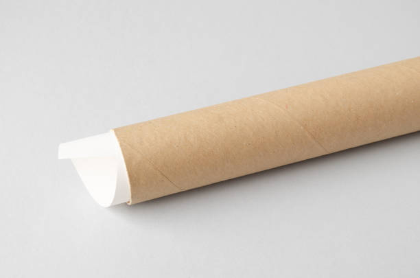istock Cardboard mailing, shipping tube mockup. 1950468538