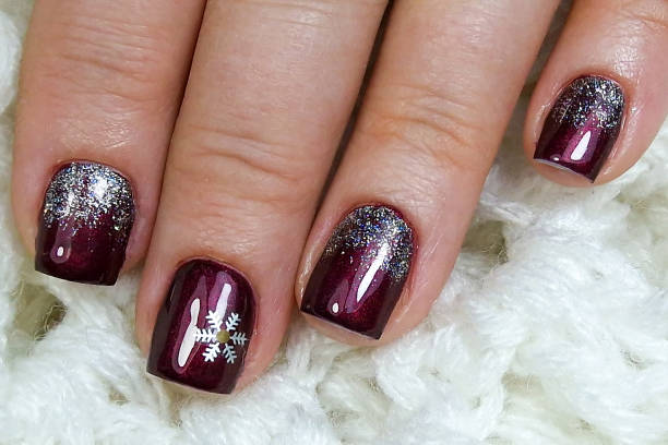 istock Womans gel painted nails hands with fashionable manicure 1950542250