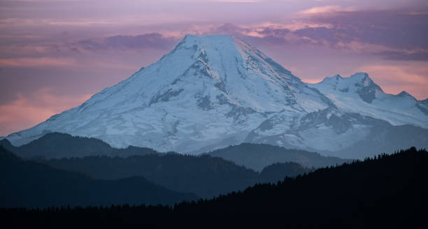 istock panoramic view of Mount baker in Washington state just before sunset.,with beautiful mountain range. 1950605830