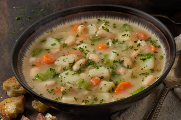 istock Creamy White Bean and Potato Soup 1950617371