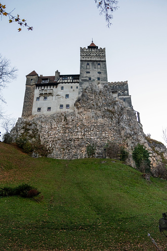 Braşov, Romania- November 1, 2023: The Dracula Castle of Bran in Romania