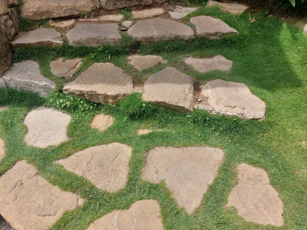 Stepping stones in the garden