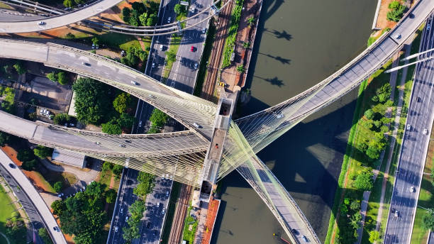 istock Famous Cable Bridge At Downtown Sao Paulo Brazil. 1950779527