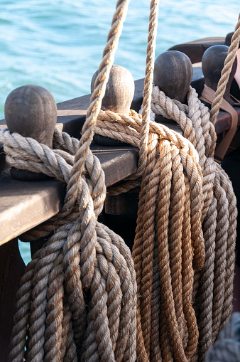 Rigging on a boat