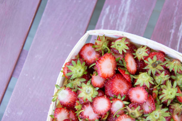istock Waste of strawberries in a basket 1950865477