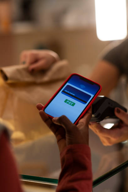 istock Contactless payment by a  phone 1950869684