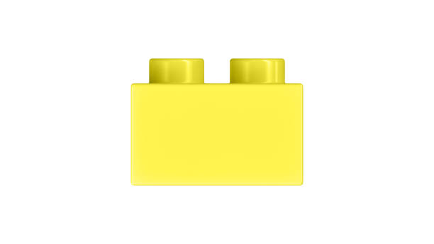 istock Lemon Toy Block Isolated on a White Background. 1951055639