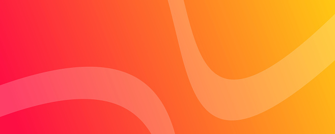 Modern orange gradient backgrounds with wave lines. Header banner. Bright geometric abstract presentation backdrops. Vector illustration
