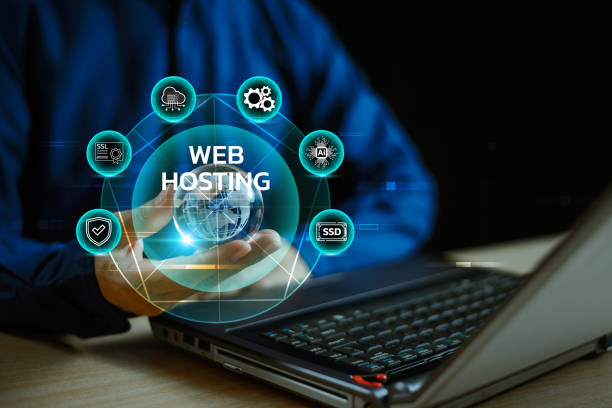 istock Web Hosting ai privacy platform service. Website provider support business icon. Ai technology storage space and access for domain web. Modern business technology, internet and Web Hosting concept. 1951193451