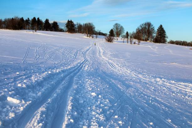 istock landscape scenery with modified cross country skiing way 1951267660