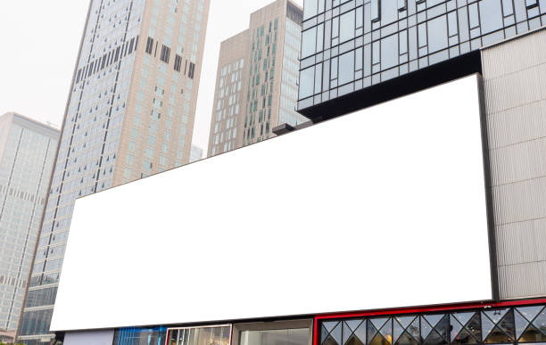 istock LED billboard mock-up for advertising, Mockup image of Blank billboard white screen posters 1951330168