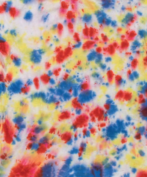 The fabric is dyed in a chaotic tie dye style.