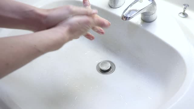 wash hands thoroughly with soap