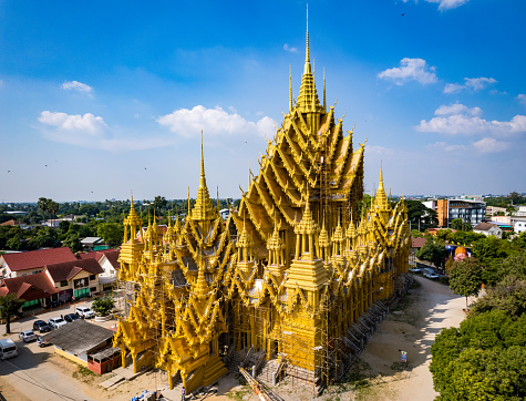 Wat Chan Tawan Tok in Phitsanulok, Thailand, south east asia