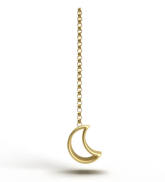 chain moon empty shape line moon beautiful pretty white backgound dicut object symbol ramadan ramadon kareem ramazan mubarak muslim islamic traditional culture chain moon mosque merry christmas arab