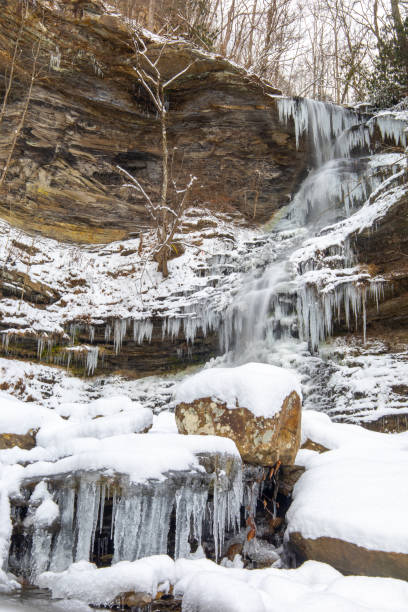 istock Frozen Cathedral Falls in West Virginia 1951577909