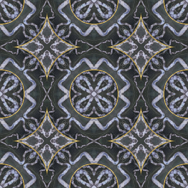 ceramic tile pattern. ornament. geometric seamless pattern. illustration in stained glass style. geometric openwork. art deco. print for wallpaper, t-shirts, linens or wrapping, textile - t shirt art deco design print stock illustrations