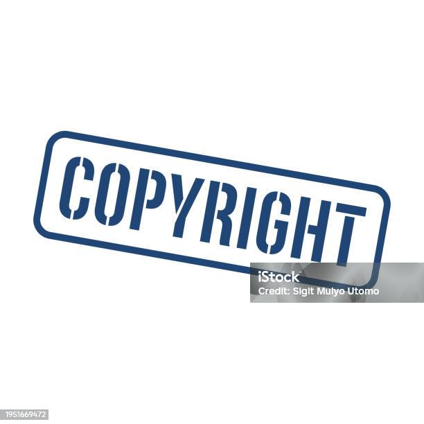 Copyright Rectangle Symbol Copyright Stamp Copyright Square Sign Stock Illustration - Download ...