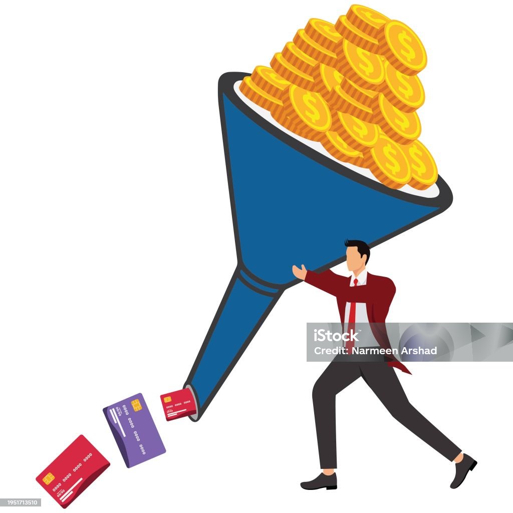 Objects Changing Form Changing Form Funnel Separating Funnel Control Currency Businessman ...