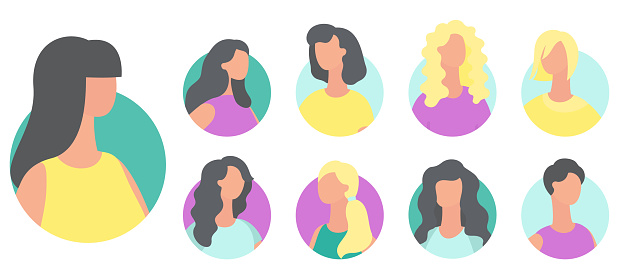 People avatar vector illustration. Identification is process verifying and confirming persons identity Recognition acknowledges and appreciates persons contributions and accomplishments People avatars