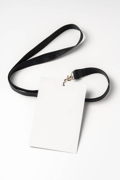 istock Blank bagde mockup isolated on white background 1951749553
