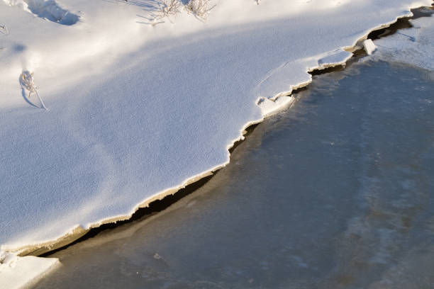 Snowy landscape in Oulu, Finland