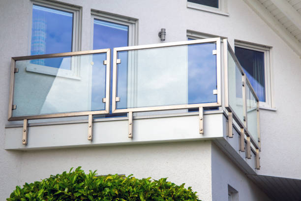 istock New modern glass balcony railing 1951803747