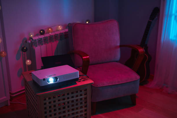 istock Home interior with movie projector. 1951841641