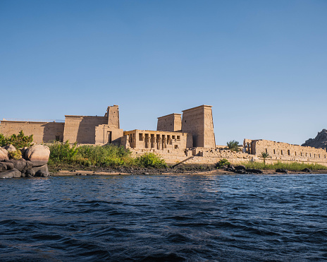 The Ancient (four thousand years old) Egyptian temple complex at Karnak - reflected at dawn