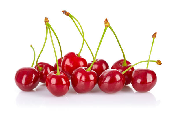 istock Fresh Cherries berries with isolated on white background. Natura 1951950502