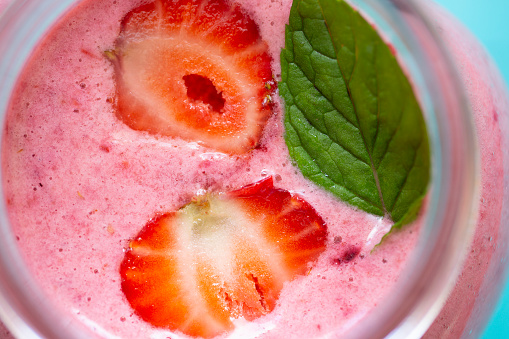 Strawberry Smoothie.close-up