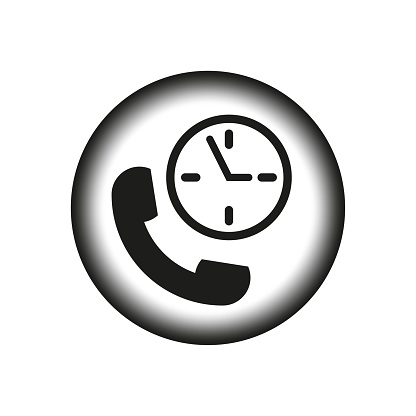Phone Time. Vector illustration. EPS 10. Stock image.