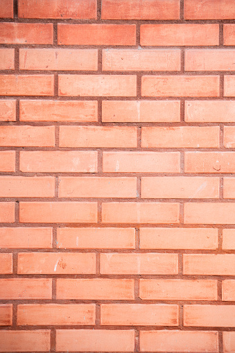 A photo of a brown brick wall pattern.