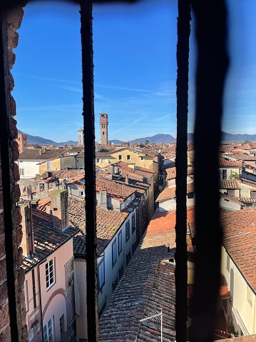 Vista di Lucca da uno dei piani della Torre Guinigi