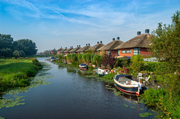 istock Typical Dutch Semi detached houses. 1952065275