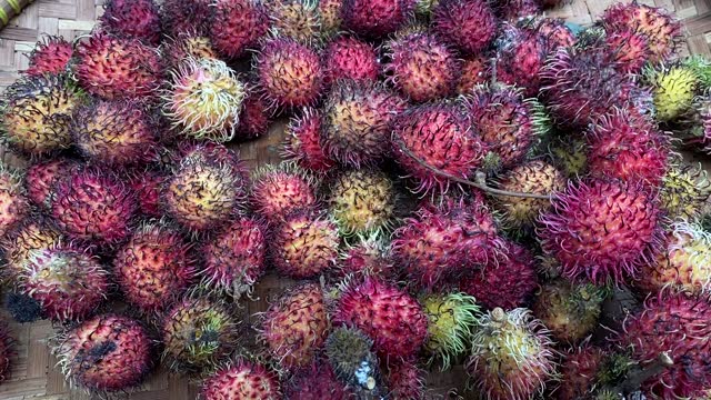 Fresh ripe rambutan fruit