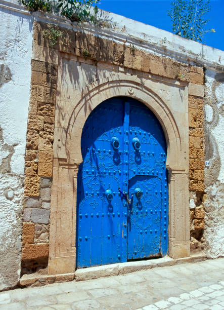 istock An oriental blue gate  in Sidi Bou Said, Tunisia 1952085143
