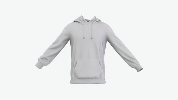 istock White hoodie unisex 3d image 1952116259